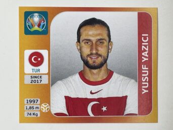 80. Yusuf Yazici (Turkey) - Euro 2020 Stickers