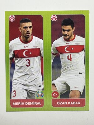 87a:b. Merih Demiral & Ozan Kabak (Turkey) - Euro 2020 Stickers