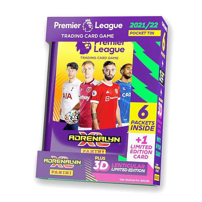 LE Panini Adrenalyn XL 2021/22 Premier League Trading Card Mega pack Pocket tin 