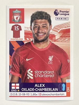 Alex Oxlade-Chamberlain Liverpool Panini Premier League 2022 Football Sticker