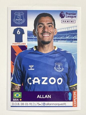 Allan Everton Panini Premier League 2022 Football Sticker