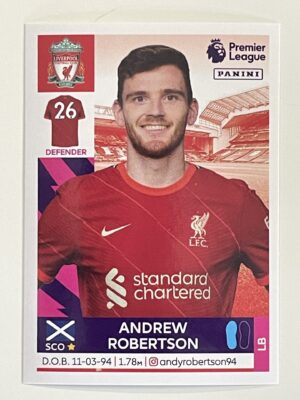 Andrew Robertson Liverpool Panini Premier League 2022 Football Sticker