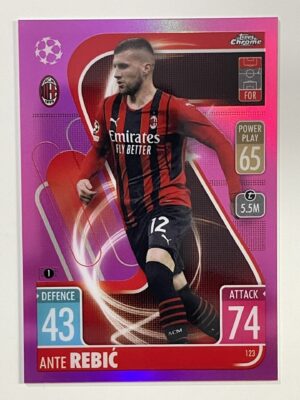 Ante Rebic Pink Parallel Topps Match Attax Chrome 2021 2022