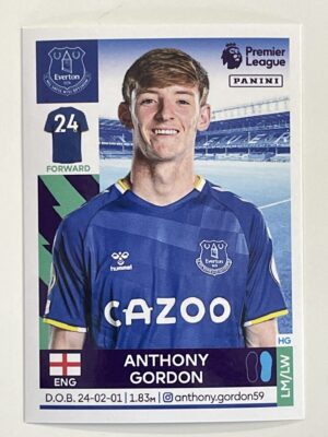 Anthony Gordon Everton Panini Premier League 2022 Football Sticker
