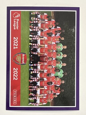 Arsenal Team Photo Panini Premier League 2022 Football Sticker