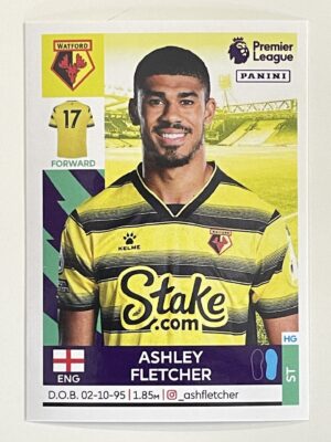 Ashley Fletcher Watford Panini Premier League 2022 Football Sticker