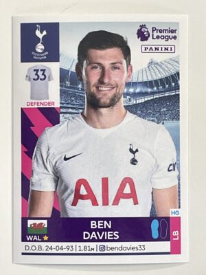 Ben Davies Tottenham Hotspur Panini Premier League 2022 Football Sticker