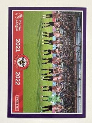 Brentford Team Photo Panini Premier League 2022 Football Sticker
