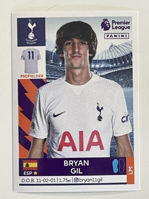Bryan Gil Tottenham Hotspur Panini Premier League 2022 Football Sticker