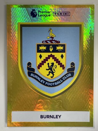 Burnley Badge Panini Premier League 2022 Football Sticker