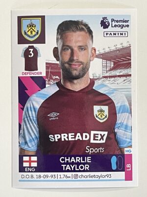 Charlie Taylor Burnley Panini Premier League 2022 Football Sticker