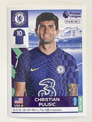 Christian Pulisic Chelsea Panini Premier League 2022 Football Sticker