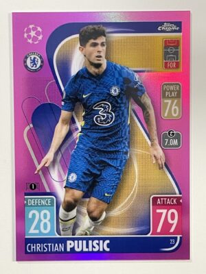Christian Pulisic Pink Parallel Topps Match Attax Chrome 2021 2022
