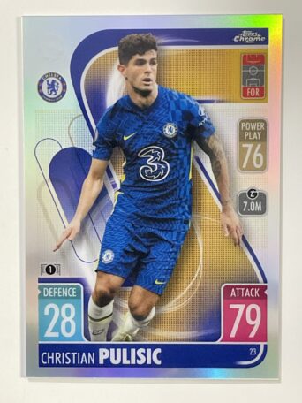 Christian Pulisic Refractor Topps Match Attax Chrome 2021 2022