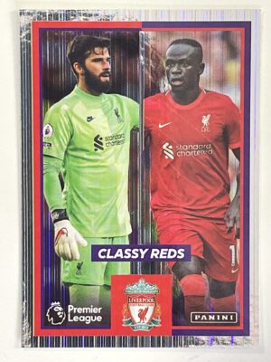 Classy Reds Liverpool Panini Premier League 2022 Football Sticker