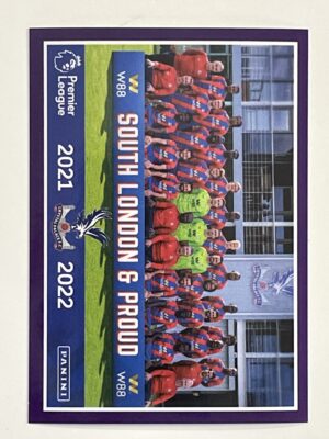 Crystal Palace Team Photo Panini Premier League 2022 Football Sticker