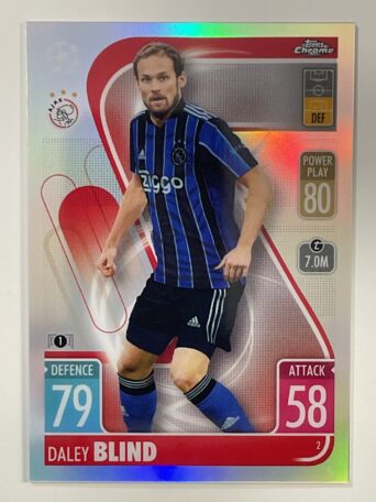 Daley Blind Refractor Topps Match Attax Chrome 2021 2022