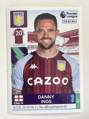 Danny Ings Aston Villa Panini Premier League 2022 Football Sticker