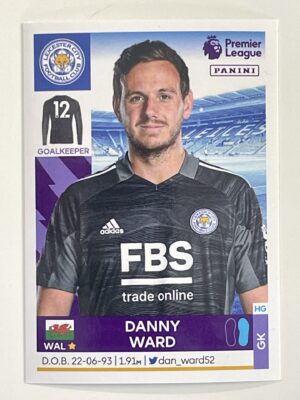 Danny Ward Leicester City Panini Premier League 2022 Football Sticker