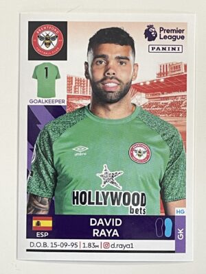David Raya Brentford Panini Premier League 2022 Football Sticker