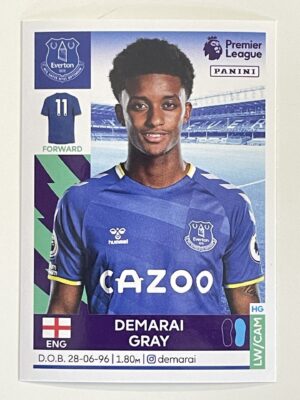 Demarai Gray Everton Panini Premier League 2022 Football Sticker