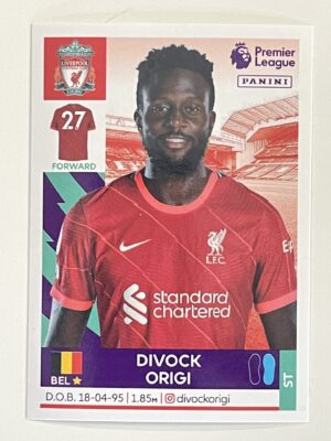 Divock Origi Liverpool Panini Premier League 2022 Football Sticker