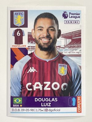 Douglas Luiz Aston Villa Panini Premier League 2022 Football Sticker