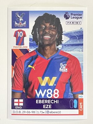 Eberechi Eze Crystal Palace Panini Premier League 2022 Football Sticker