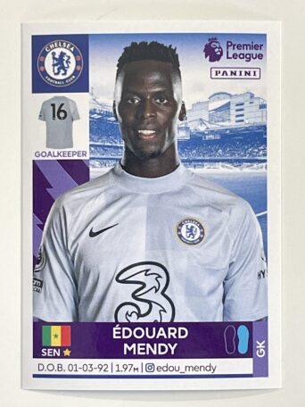 Edouard Mendy Chelsea Panini Premier League 2022 Football Sticker