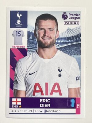 Eric Dier Tottenham Hotspur Panini Premier League 2022 Football Sticker