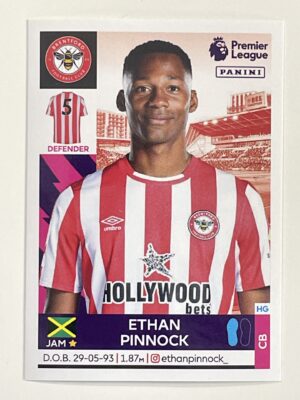 Ethan Pinnock Brentford Panini Premier League 2022 Football Sticker