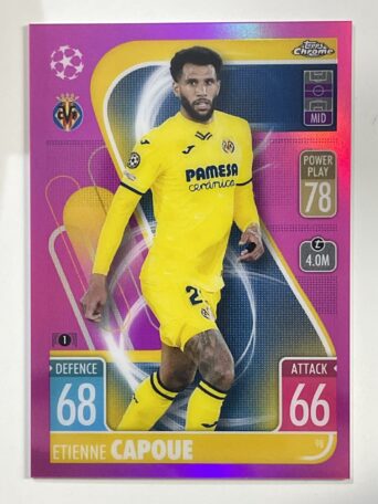 Etienne Capoue Pink Parallel Topps Match Attax Chrome 2021 2022