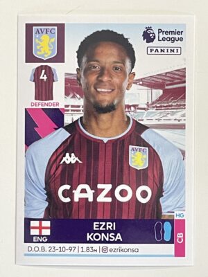 Ezri Konsa Aston Villa Panini Premier League 2022 Football Sticker