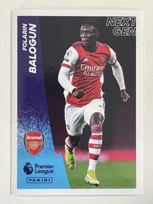 Folarin Balogun Next Gen Arsenal Panini Premier League 2022 Football Sticker