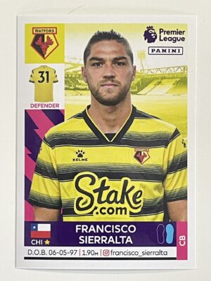 Francisco Sierralta Watford Panini Premier League 2022 Football Sticker