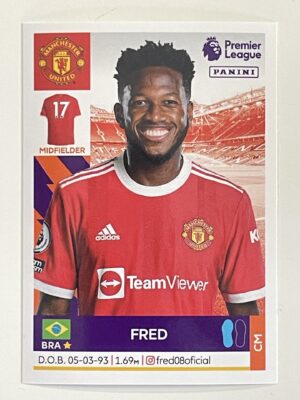 Fred Manchester United Panini Premier League 2022 Football Sticker