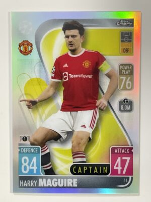 Harry Maguire Refractor Topps Match Attax Chrome 2021 2022
