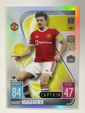 Harry Maguire Refractor Topps Match Attax Chrome 2021 2022