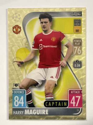 Harry Maguire SuperFractor Topps Match Attax Chrome 2021 2022