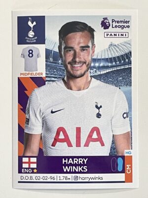 Harry Winks Tottenham Hotspur Panini Premier League 2022 Football Sticker
