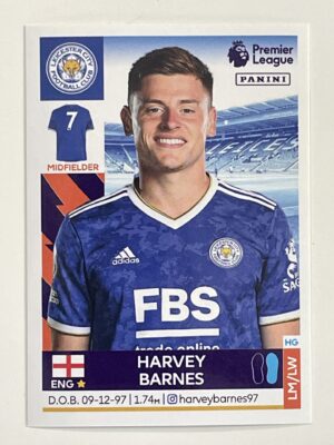 Harvey Barnes Leicester City Panini Premier League 2022 Football Sticker