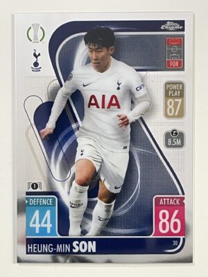 Heung-Min Son Tottenham Hotspur Topps Match Attax Chrome 2021 2022 Football Card