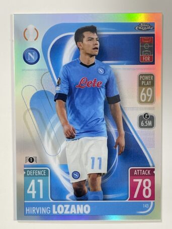 Hirving Lozano Refractor Topps Match Attax Chrome 2021 2022