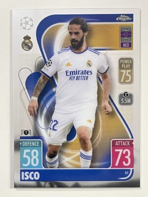 Isco Real Madrid Topps Match Attax Chrome 2021 2022 Football Card