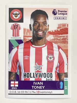 Ivan Toney Brentford Panini Premier League 2022 Football Sticker