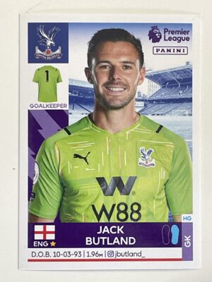 Jack Butland Crystal Palace Panini Premier League 2022 Football Sticker