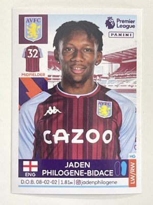 Jaden Philogene-Bidace Aston Villa Panini Premier League 2022 Football Sticker