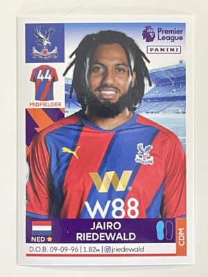 Jairo Riedewald Crystal Palace Panini Premier League 2022 Football Sticker