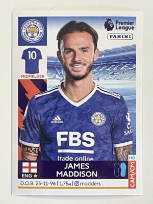 James Maddison Leicester City Panini Premier League 2022 Football Sticker