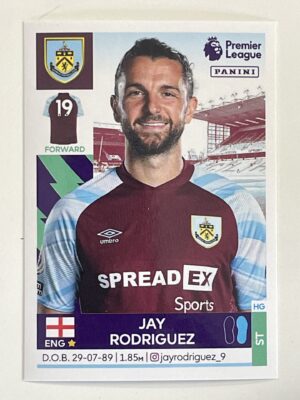 Jay Rodriguez Burnley Panini Premier League 2022 Football Sticker